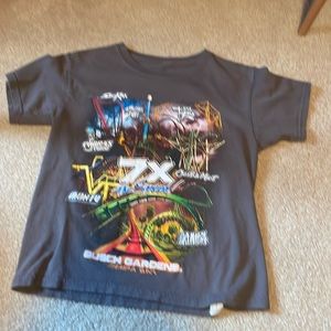 kids rollercoaster tee shirt grey multi color